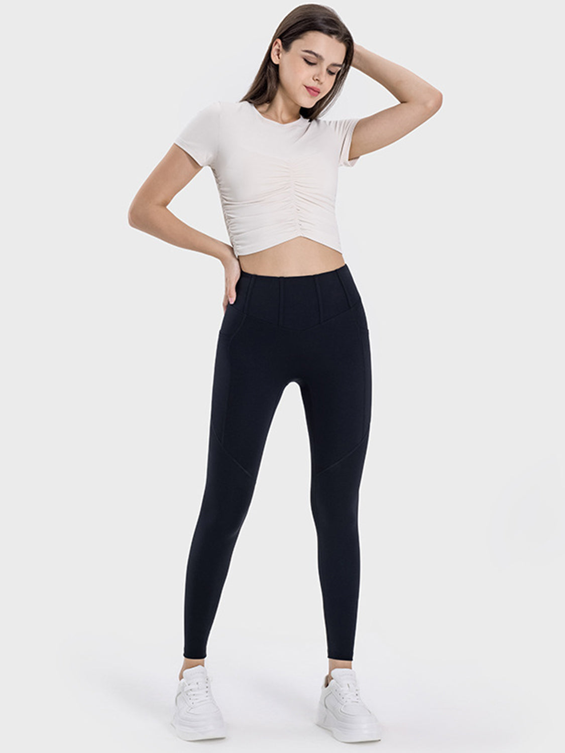 Wide Rib Pocketed Leggings