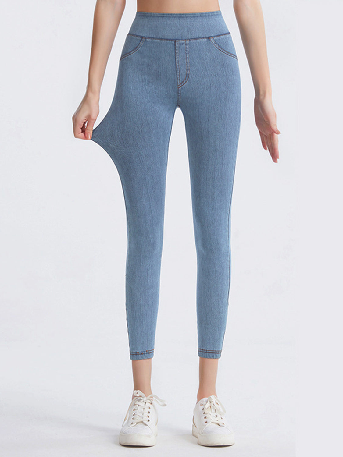 Faux Denim Leggings