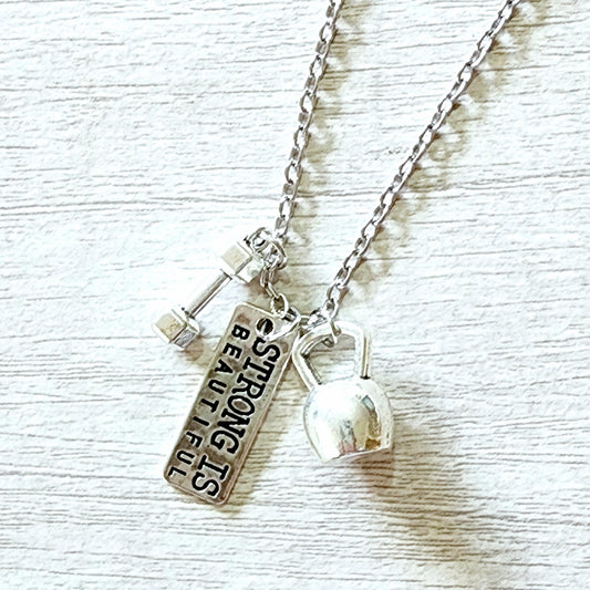 Kettlebell Charm Necklace