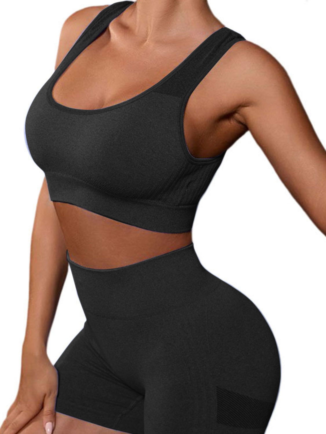 Seamless Cutout Tank & Shorts Set