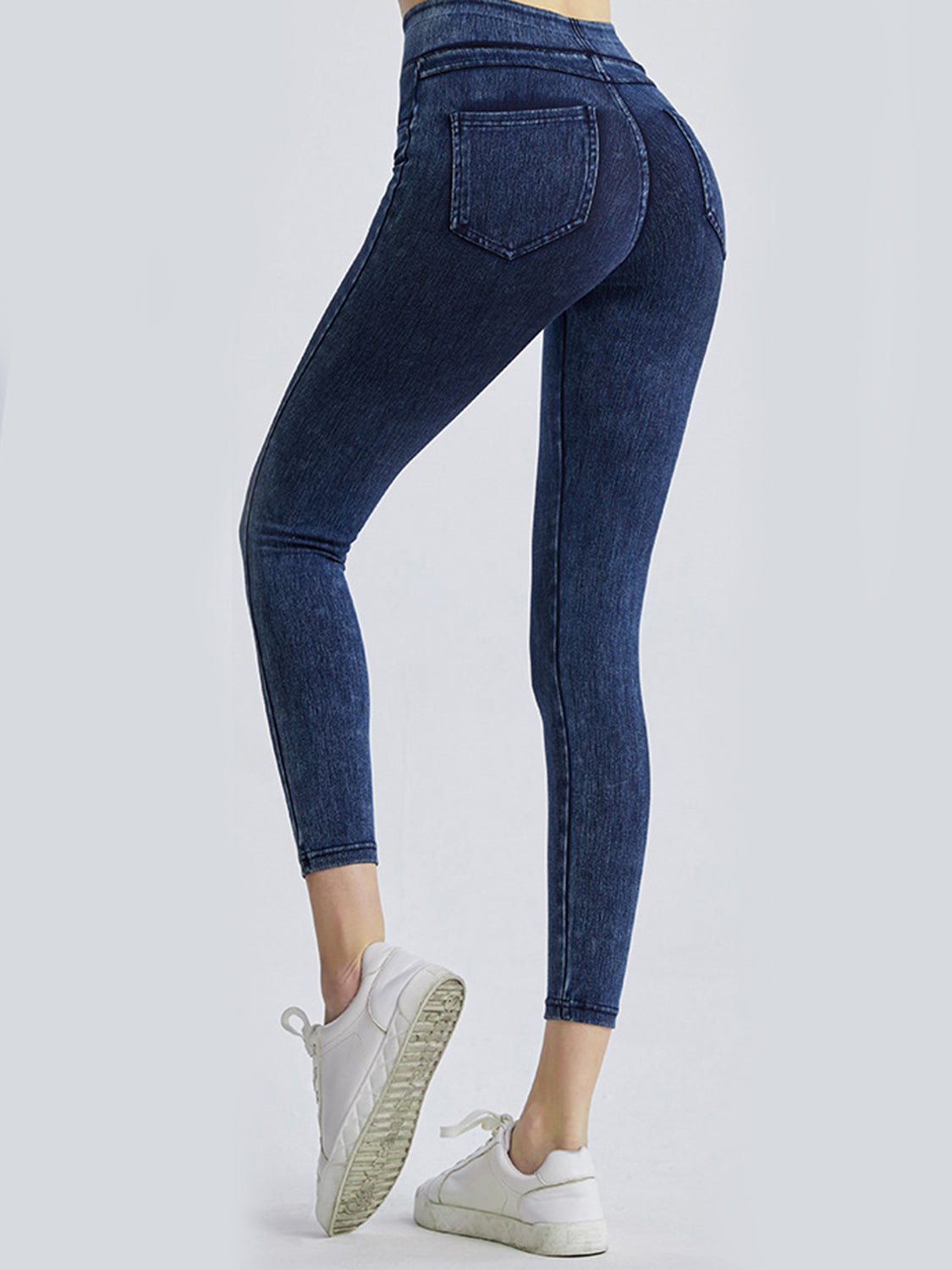 Faux Denim Leggings