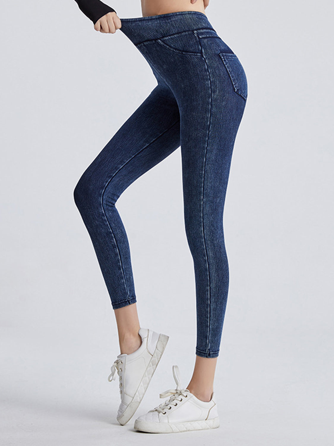 Faux Denim Leggings