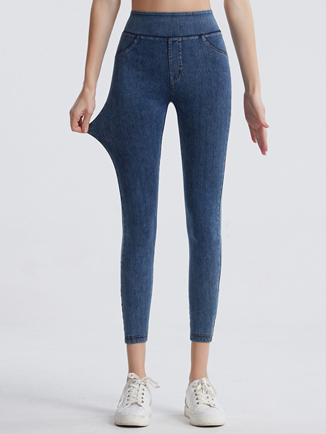 Faux Denim Leggings