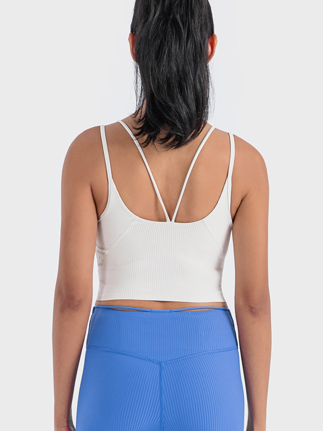 Ribbed Sweetheart Sports Bra