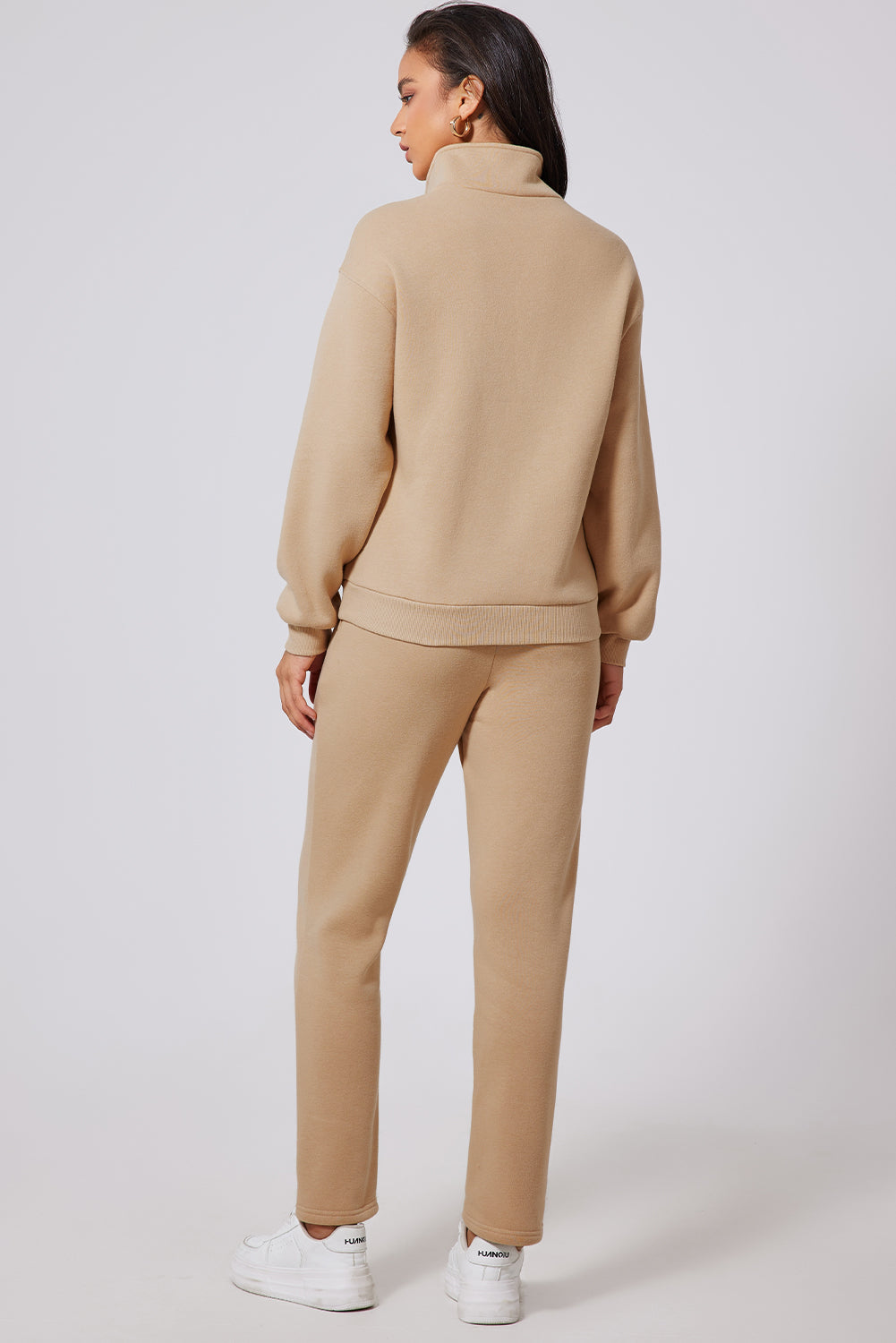 Half Snap Turtleneck Top and Pants Set