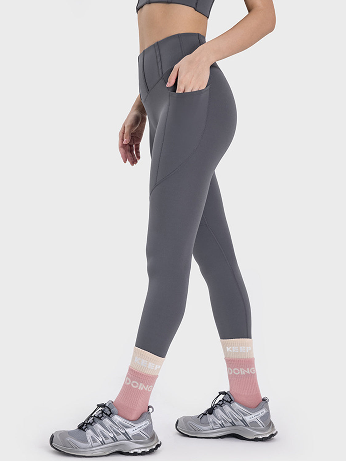 Wide Rib Pocketed Leggings