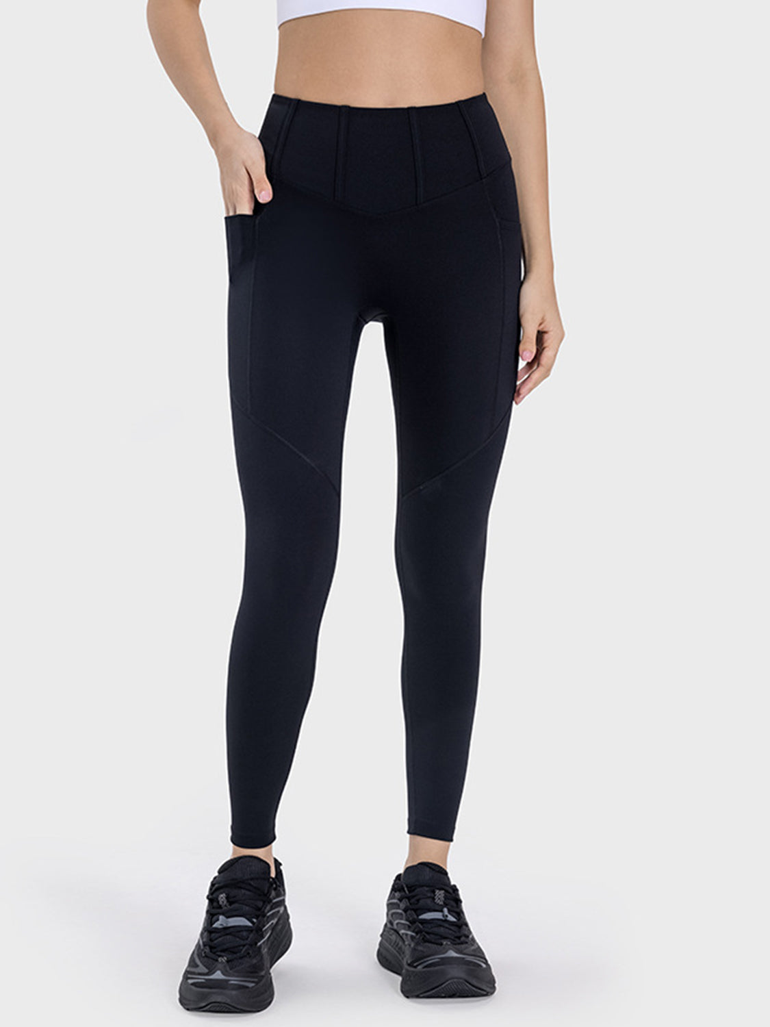 Wide Rib Pocketed Leggings