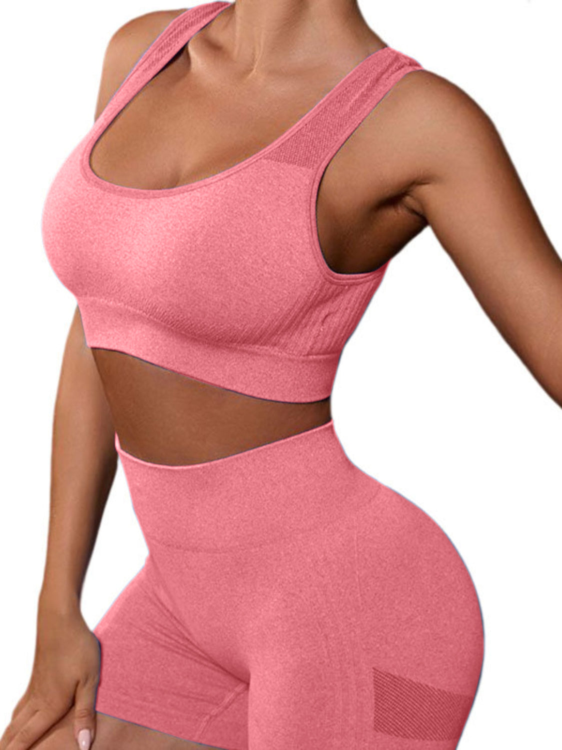 Seamless Cutout Tank & Shorts Set