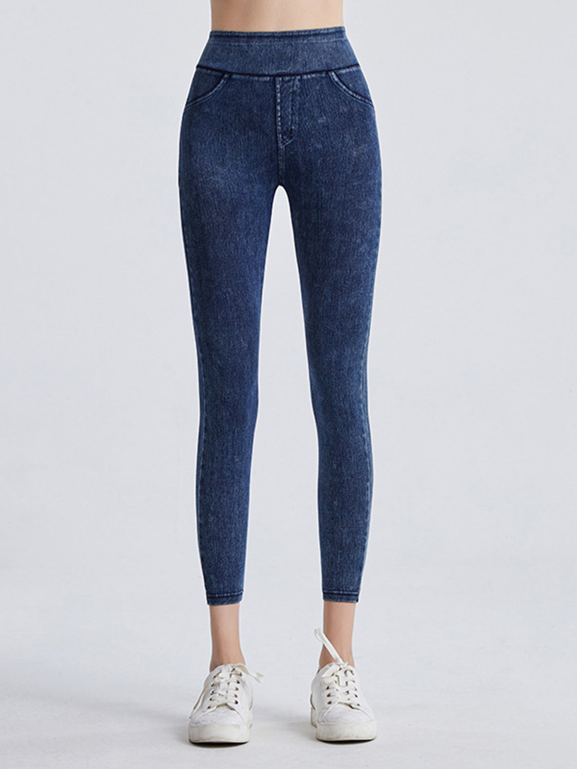 Faux Denim Leggings