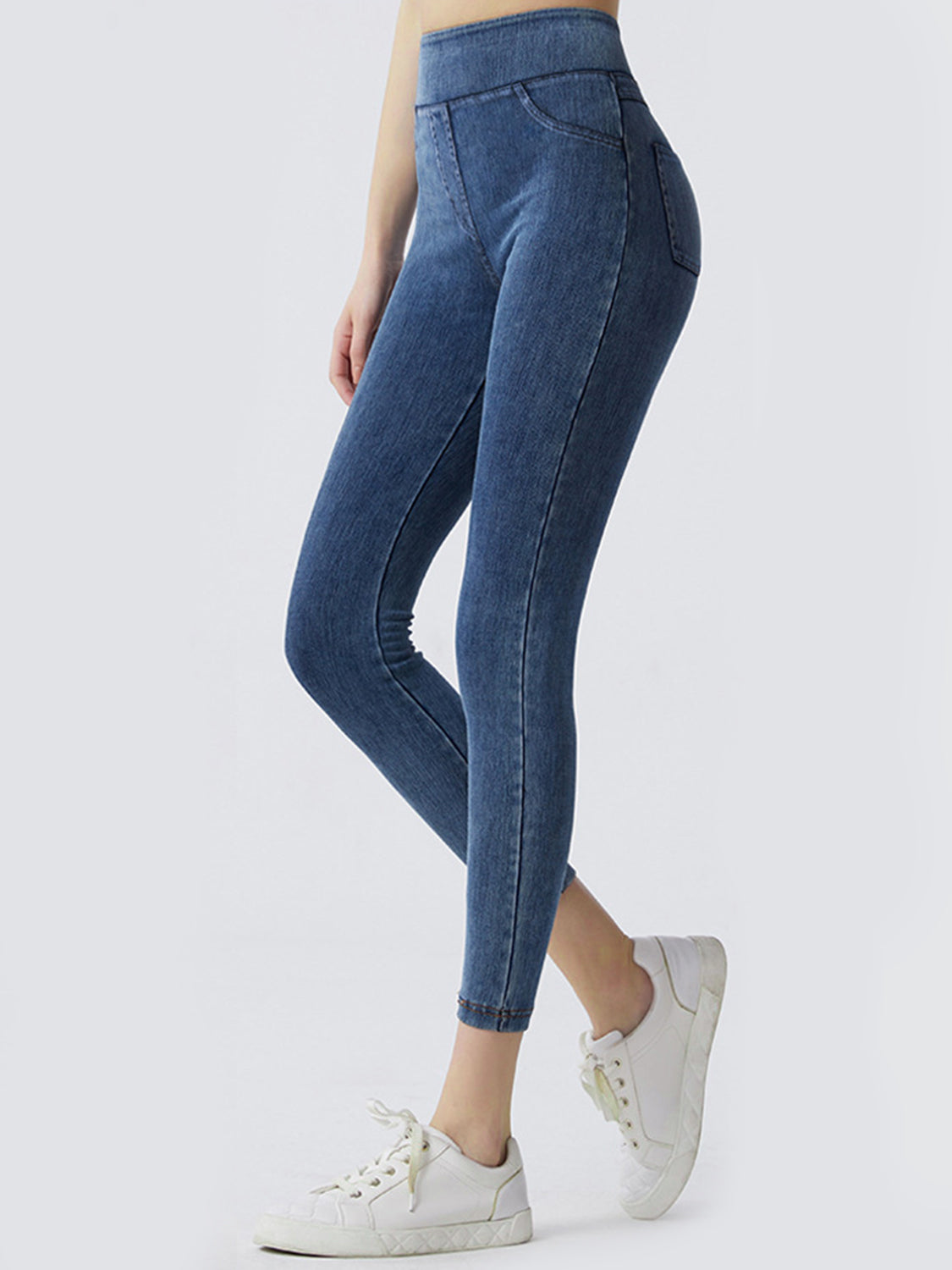 Faux Denim Leggings