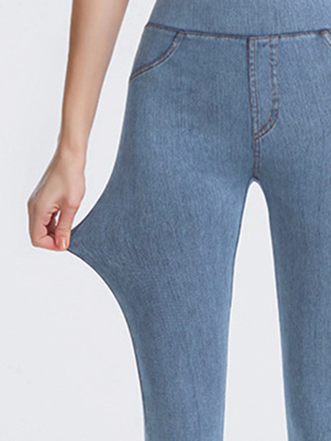 Faux Denim Leggings