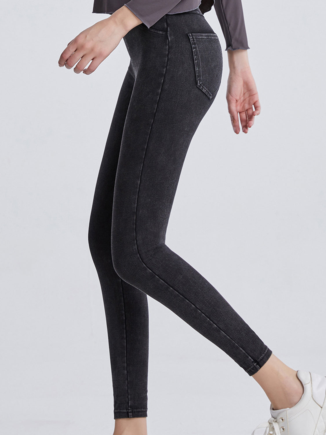 Faux Denim Leggings