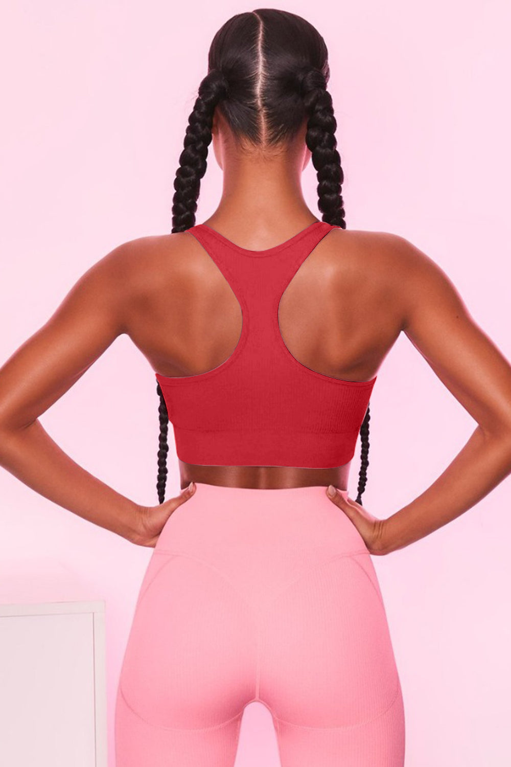 Ribbed Racerback Sports Bra