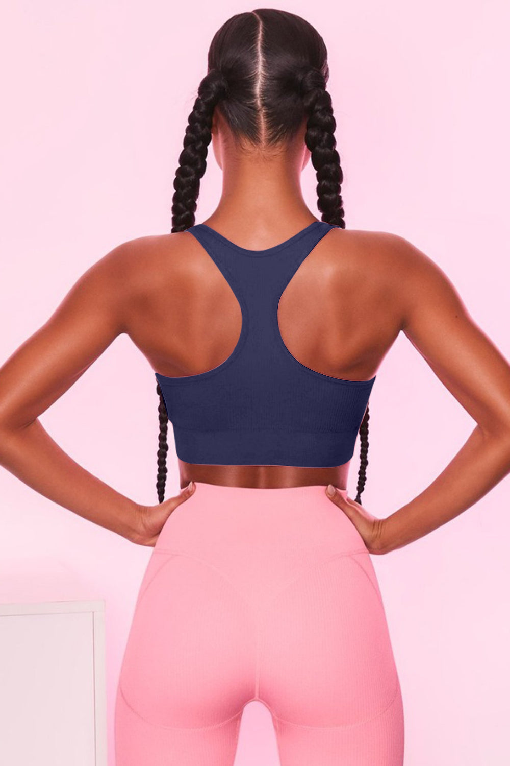 Ribbed Racerback Sports Bra