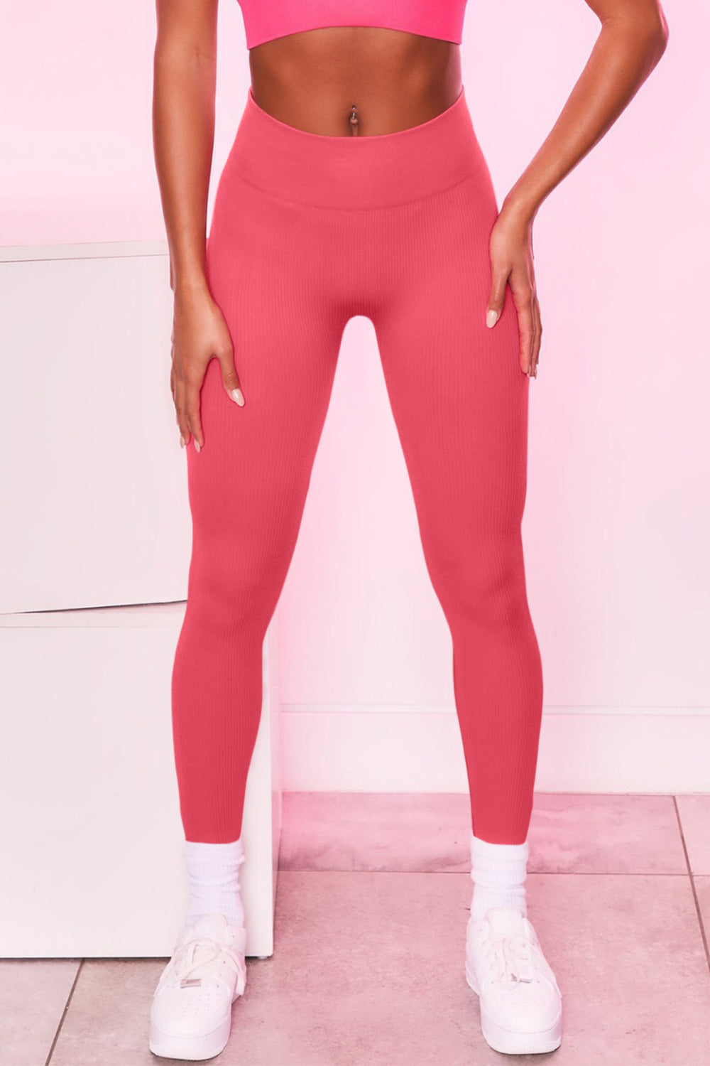 High Waist Ribbed Leggings