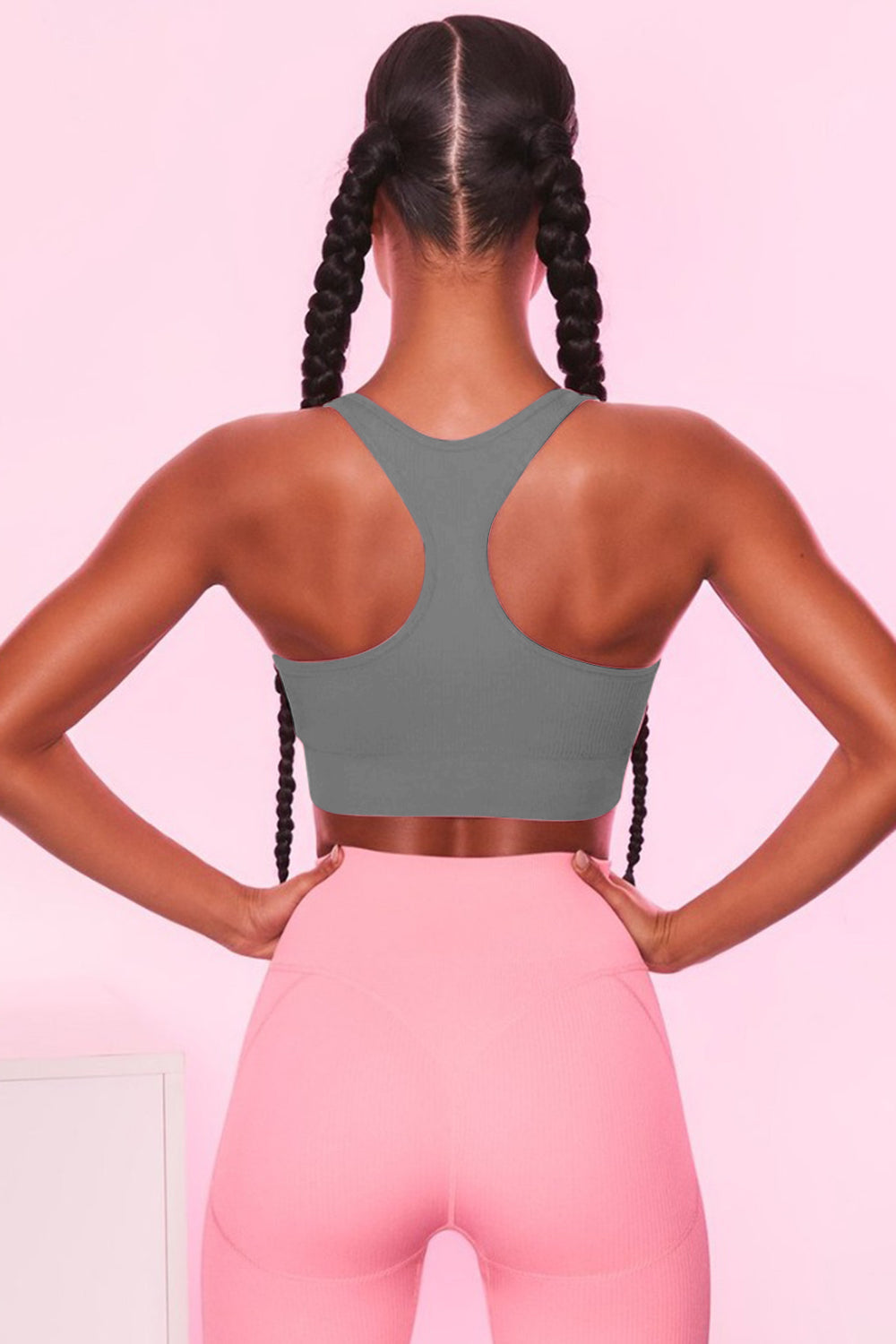 Ribbed Racerback Sports Bra