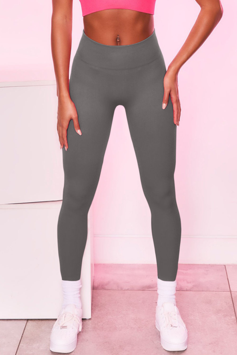 High Waist Ribbed Leggings