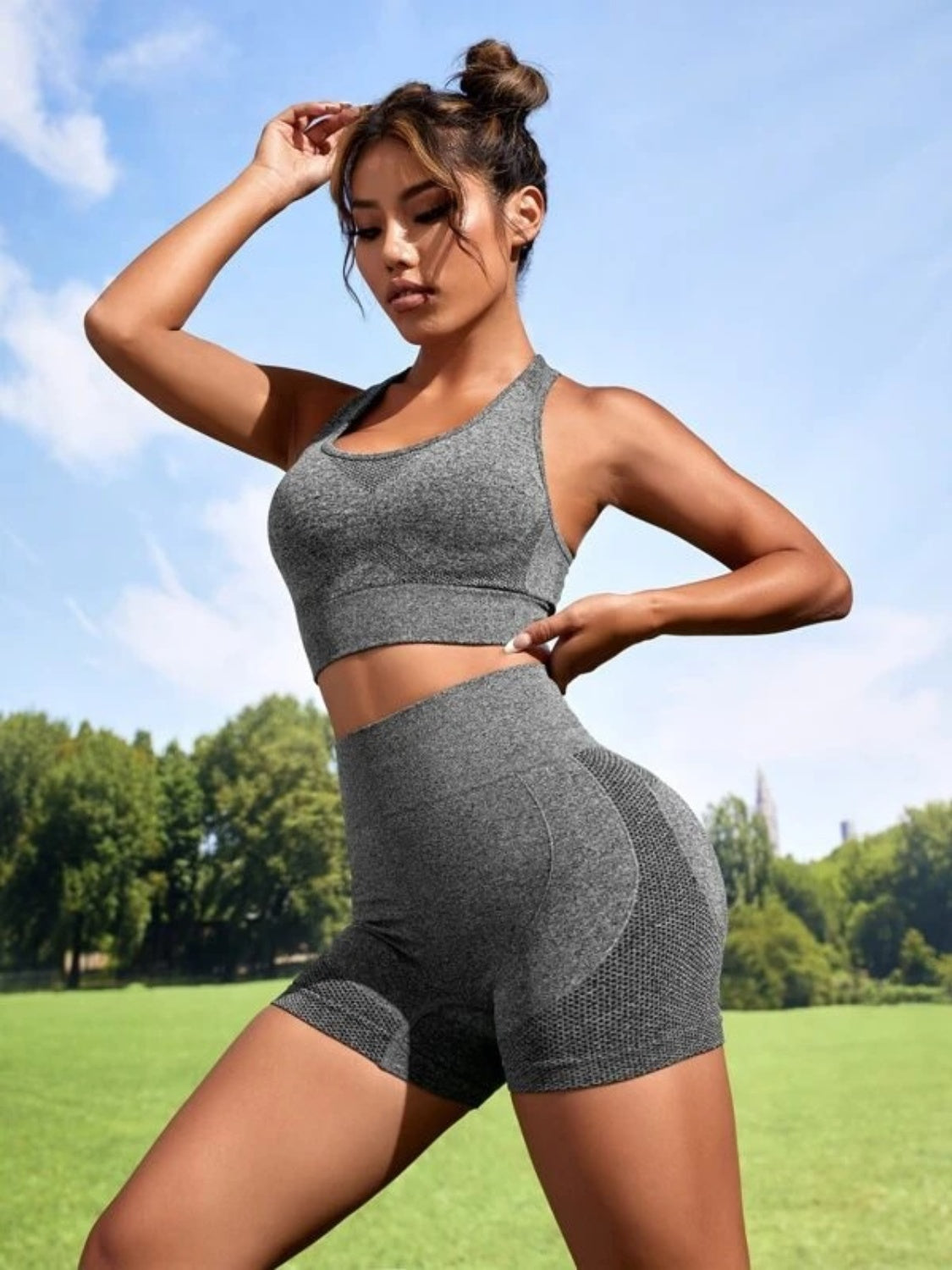 Seamless Racerback Tank & Shorts Set